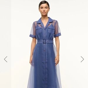 Staud Millie Dress Navy